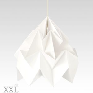 Moth XXL paper origami lamp white
