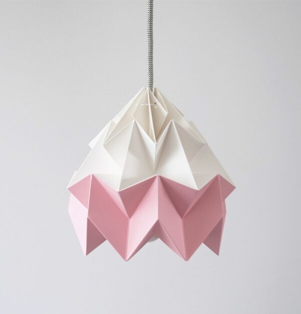 Paper origami lampshade Moth